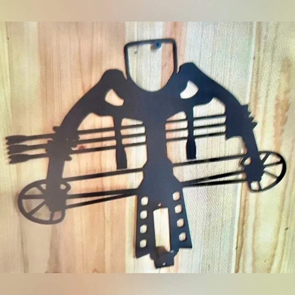 New deer hangers for skulll mounts hunting/taxidermy metal bow with arrows